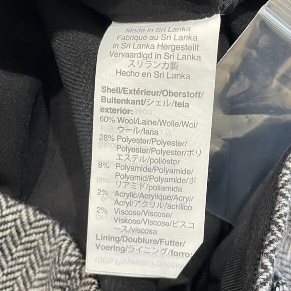 New Madewell Wool Blend Herringbone Assembly Mini Skirt Gray 4, S - Picture 8 of 9